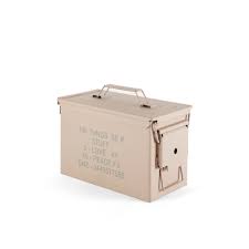 Four drawers required {fast & easy storage. Metal Box With Lid Diesel Living Peace Bullet Design Casa