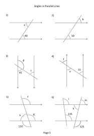 Just remember pairs of angles. 34 Angles And Parallel Lines Worksheet Free Worksheet Spreadsheet