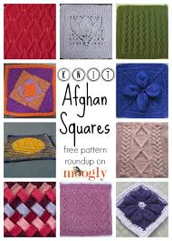 The most common knit fabric panel material is cotton. Nifty Knit Afghan Squares 10 Free Patterns Moogly