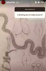 Billie Eilish loses 100K followers in 1 hour — and claps back 👀 Billie  posted a nude sketch she drew with the caption: “These probably lol I love  boobs.” 💨 IG users