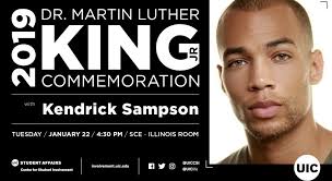 2019 UIC MLK Commemoration with Kendrick Sampson