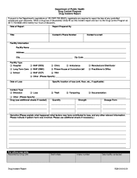 Fillable Online Mass Drug Incident Report Form Mass Fax Email Print Pdffiller