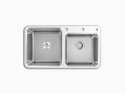 These sorts of sinks provide a sunken basin that can attach easily into a counter or tabletop; 33 Large Medium Under Mount Self Rimming Kitchen Sink 45811t 2rd Kohler