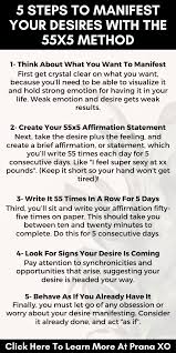 How To Use The 55x5 Manifesting Method To Manifest Your Desires Manifestation Quotes Manifestation Law Of Attraction Quotes