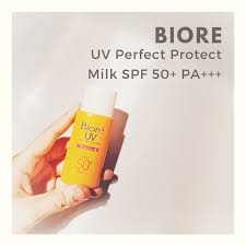 A uv block offering spf50+/ pa+++ protection. Biore Uv Perfect Protect Milk Spf 50 Pa Daehanmingirl