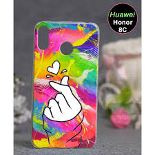 Huawei Honor 8C Pouch Cover - Heart ...