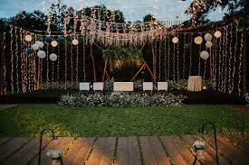 10 Indian Unique Engagement Decor For Wedding Season 2019 Rustic Garden Wedding Outdoor Wedding Decorations Romantic Outdoor Wedding