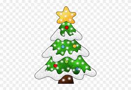 Brightly lit, decked out in ornaments and tinsels, choose from the best christmas tree images and pictures from our collection. Christmas Clip Art Christmas Tree With Snow Clipart Free Transparent Png Clipart Images Download