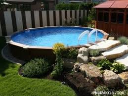 Fabulous Landscaping Around An Above Ground Pool Home Design Ideas Oberirdische Pools Gartenpools Pool Uber Dem Boden