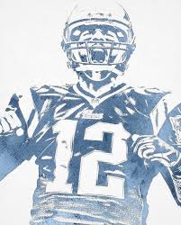 Tom Brady New England Patriots Water Color Pixel Art 31 Art Print By Joe Hamilton Pixel Art New England Patriots Patriots