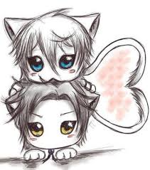 Meet Leo And Sky They Are The Cutest Couple In Their School Leo Is Cool Fierce And Protective Of Sky Sky Is Shy Calm And Anime Chibi Anime Kawaii Chibi