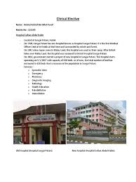 District general hospital | sungai petani, malaysia. Clinical Elective Hsah Docx Emergency Department Hospital