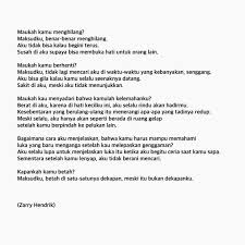 Zarry Hendrik Puisi Sajak Kutipan Puisi