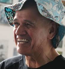 Māori artist Albert McCarthy fanning the flames of a Foxton collective