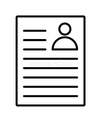 A bio data (biographical data) form is a document may contain all the personal factual information with historical perspective. Resume Or Biodata Icon Stock Vector Illustration Of Employ 170404462