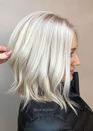A blonde bob can always benefit from either an all over lightening or strategically placed highlights that really make layers and curls pop. Does Platinum Blonde Fade Novocom Top
