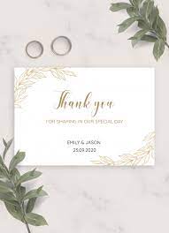 Wedding photos are precious and costly, and you want to make sure your photographer understands your unique, style, ideas, and is a good communicator. Wedding Thank You Cards Download Or Order Printed