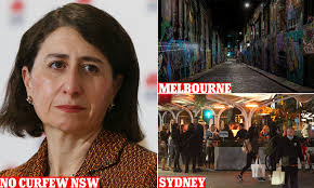 The curfew will be in effect from 9pm on january 23 until (at least) 4.30am on april 20. Covid Australia Gladys Berejiklian Rejects Calls For A Curfew In Western Sydney Daily Mail Online