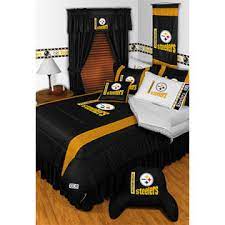 Nfl Pittsburgh Steelers Football Team 4pc Twin Bedding Set