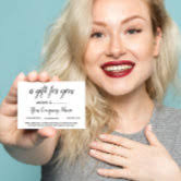 Beauty Salon Elegant Gift Card för ro Guld