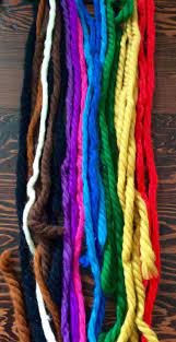 Vintage 60s 70s Hair Yarn Ponytail Ties Vintage Hair Ribbon Brady Bunch Hair Hair Yarn Hair Accessories Vintage 70s Hair