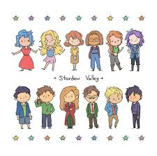 Stardew Valley Art The Bachelors Bachelorettes Of Pelican Town Calok Dunwannawork Stardew Valley Drawing Artwork Valley