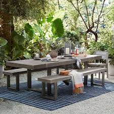 Outdoor wooden garden banana bench set table park patio seat chair furniture. Best Outdoor Furniture From West Elm Popsugar Home