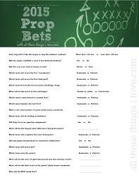 2015 Prop Bets Sb49 Sheet Superbowl Party Games Superbowl Party Superbowl Game