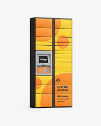 Download Pick Up Locker Mockup In Indoor Advertising Mockups On Yellow Images Object Mockups