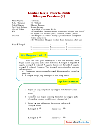 Lkpd matematika kelas 7 semester 1. Lkpd Bilangan Pecahan Pdf