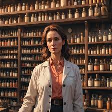 Judith Fields has worked at the Olsen's Pharmacy since she was a teen, and  after Herbert passed away she has become the senior pharmacist. She makes  enough here to supplement their family's