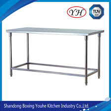Diy modern minimalist hairpin dining table build. Polishing Brushed Stainless Steel Work Bench Table For Restaurant Commercial Kitchen Food Work Table With Small Storage Cabinet China Kitchen Products Home Furniture Made In China Com