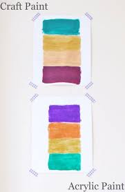What Paint To Use And When Comparing Craft And Acrylic Paint Painting Crafts Painted Wood Crafts Acrylic Painting On Paper