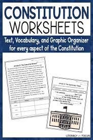 Constitution Worksheets Everything You Need To Teach The Us Constitution Each Worksheet Fo Social Studies Worksheets Social Studies Social Studies Education