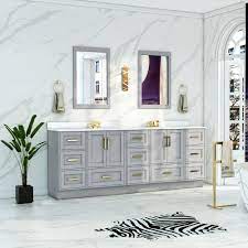 Led vanity lights, brivolart 24 inch 14w cool white 6000k led bathroom bedroom vanity light fixtures modern chrome bathroom vanity lights for mirror 4.4 out of 5 stars 1,031 $48.00 $ 48. Flow Floor Mount 82 Double Sink Vanity Freestanding Bathroom Vanities Toronto Canada Virta Luxury Bathroom Furniture