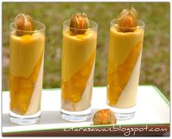 Yogurt panna cotta bersama strawberi. Mango Panna Cotta Mango Delight Resepi Terbaik