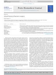 Pdf A Brief History Of Bariatric Surgery