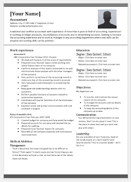 Senior Accountant Resume Template For Word Word Excel Templates