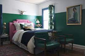 Color Scheme Emerald Green And Sapphire Blue Room Makeover Discount Bedroom Furniture Home