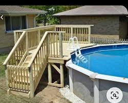 With the proper plants and greenery on both. Pin By Chris Kuschewski On Pool Ideas In 2020 Pool Deck Plans Backyard Pool Small Above Ground Pool