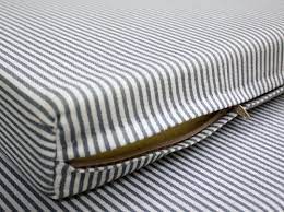 Is a vinyl zippered mattress cover something that you absolutely must have? Custom Gray White Striped Zippered Foam Mattress Cover Foam Factory Inc
