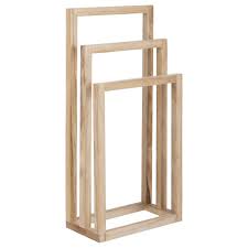Porte Serviette En Bois In 2020 Bathroom Towel Decor Hang Towels In Bathroom Plush Towel