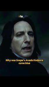 Understanding Snape's Blue Avada Kedavra Curse
