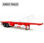 2 axles 40ft skeleton semi trailer,40 foot gooseneck ...