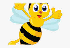Illustration of a colorful bee on a white background. Cartoon Bees Pictures Cartoon Bumble Bee Free Transparent Png Download Pngkey