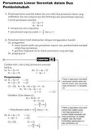 Bab 11 Persamaan Linear Easy Math