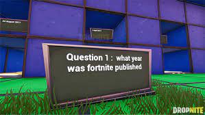 This game is a multiplayer trivia game that was based on answering questions, and the more questions you answer right the more revealing videos of young women stripping you could see. Fortnite 10 Qustion Quiz Fortnite Creative Map Code Dropnite