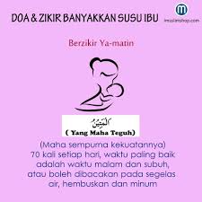 Jadi ibu boleh minta suami atau kawan yang urutkan. Banyakkan Susu Ibu