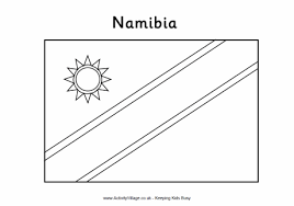 With each flag a map is displayed of the country with the location of the country in the world. Namibia Flag Colouring Page 460 0 Gif 460 324 Namibia Flag Flag Coloring Pages Flag Colors