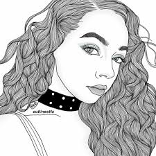 Outlines Risunki Eskizy Personazhej Raskraski